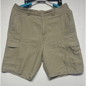 Tommy Bahama Relax Mens Size 36 Khaki Cargo Shorts  Cotton Blend